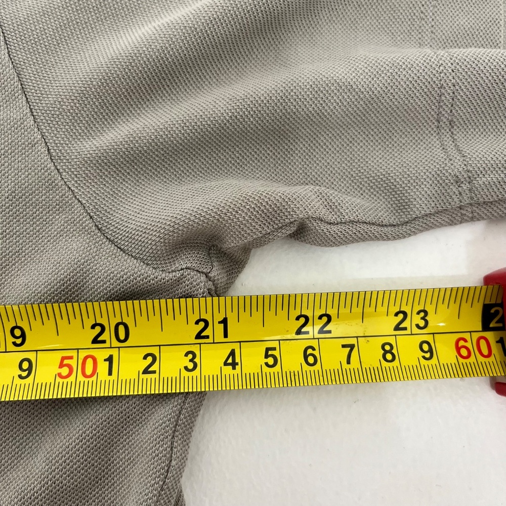 Theory Men’s Medium Short Sleeve Shirt 100% Cotton Light Gray Button Down - Picture 7 of 8